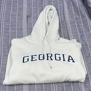 Georgia Collegiate Hoodie - Cream